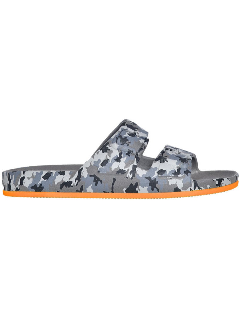 Sandales plates Enfant FORTALEZA Carbone/Orange fluo - Kiabi