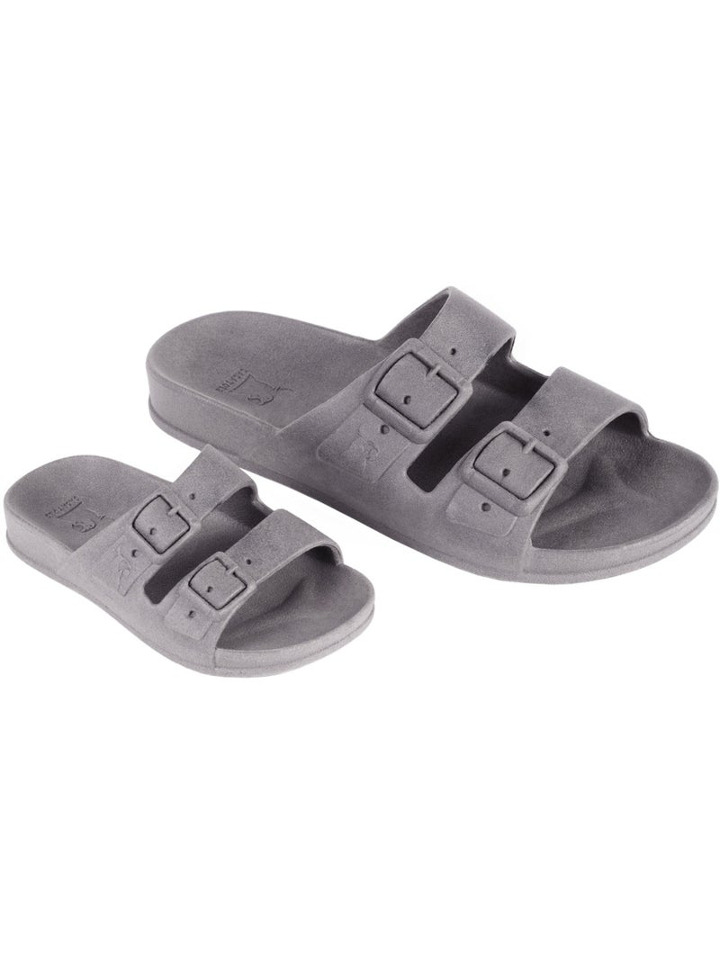 Sandales plates Enfant Gris froid - Kiabi