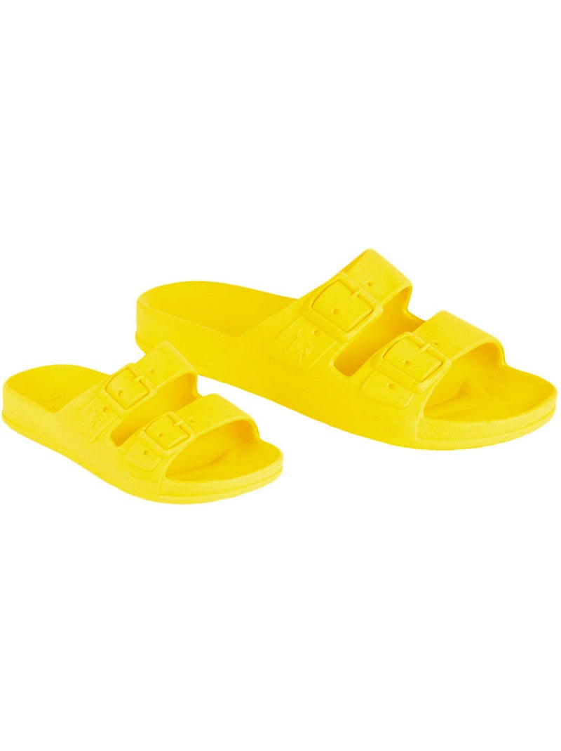 Sandales plates Enfant Jaune fluo - Kiabi