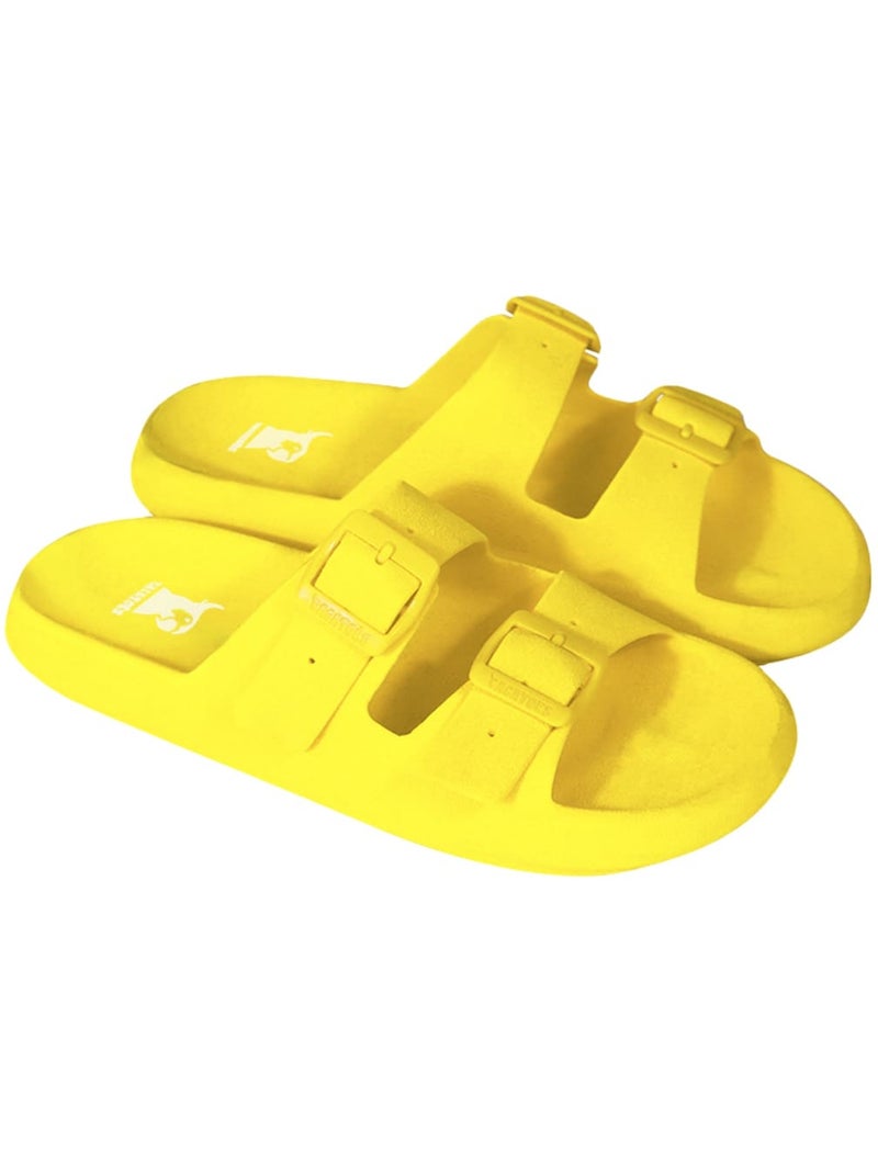 Sandales plates Enfant Jaune fluo - Kiabi