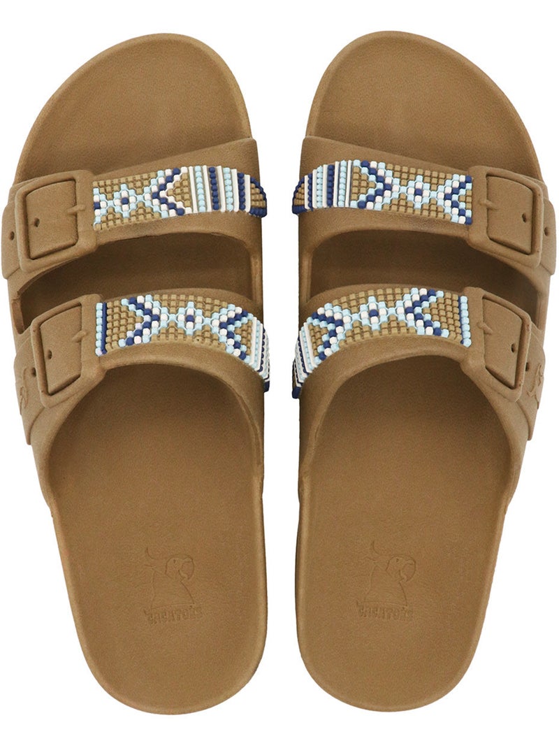 Sandales plates Enfant JERICOACOARA Camel - Kiabi