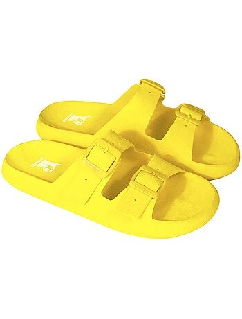 Sandales plates enfant jessy fluo