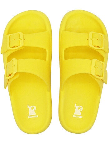 Sandales plates enfant jessy fluo