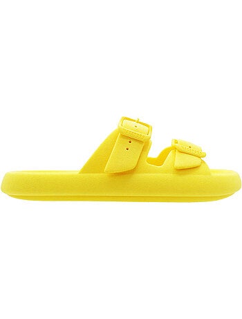 Sandales plates enfant jessy fluo