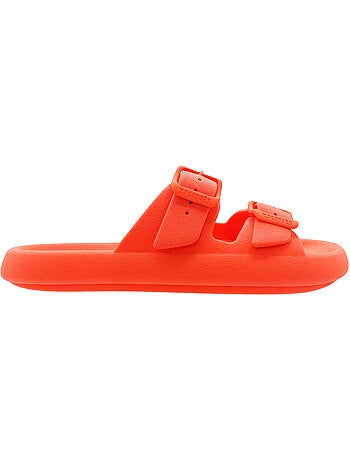 Sandales plates enfant jessy fluo