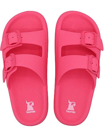 Sandales plates enfant jessy fluo