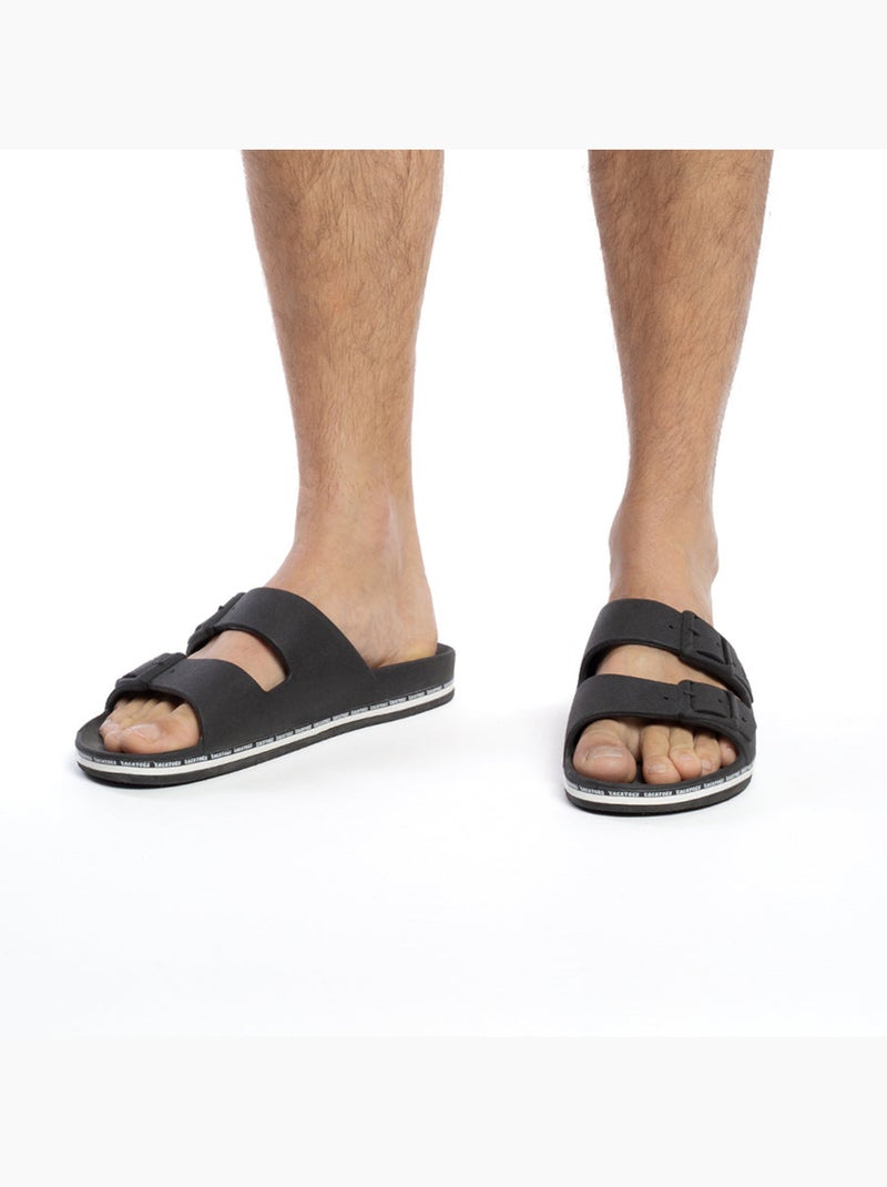 Sandales plates Enfant Noir - Kiabi