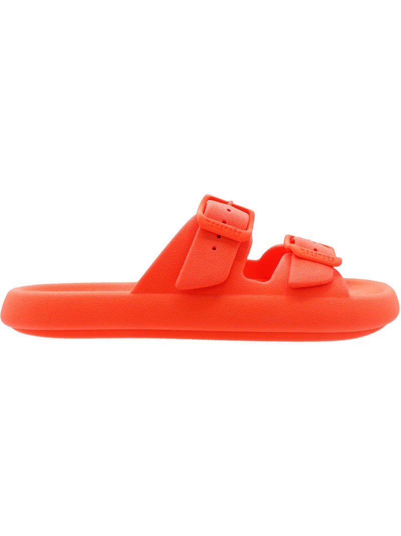 Sandales plates Enfant Orange fluo - Kiabi