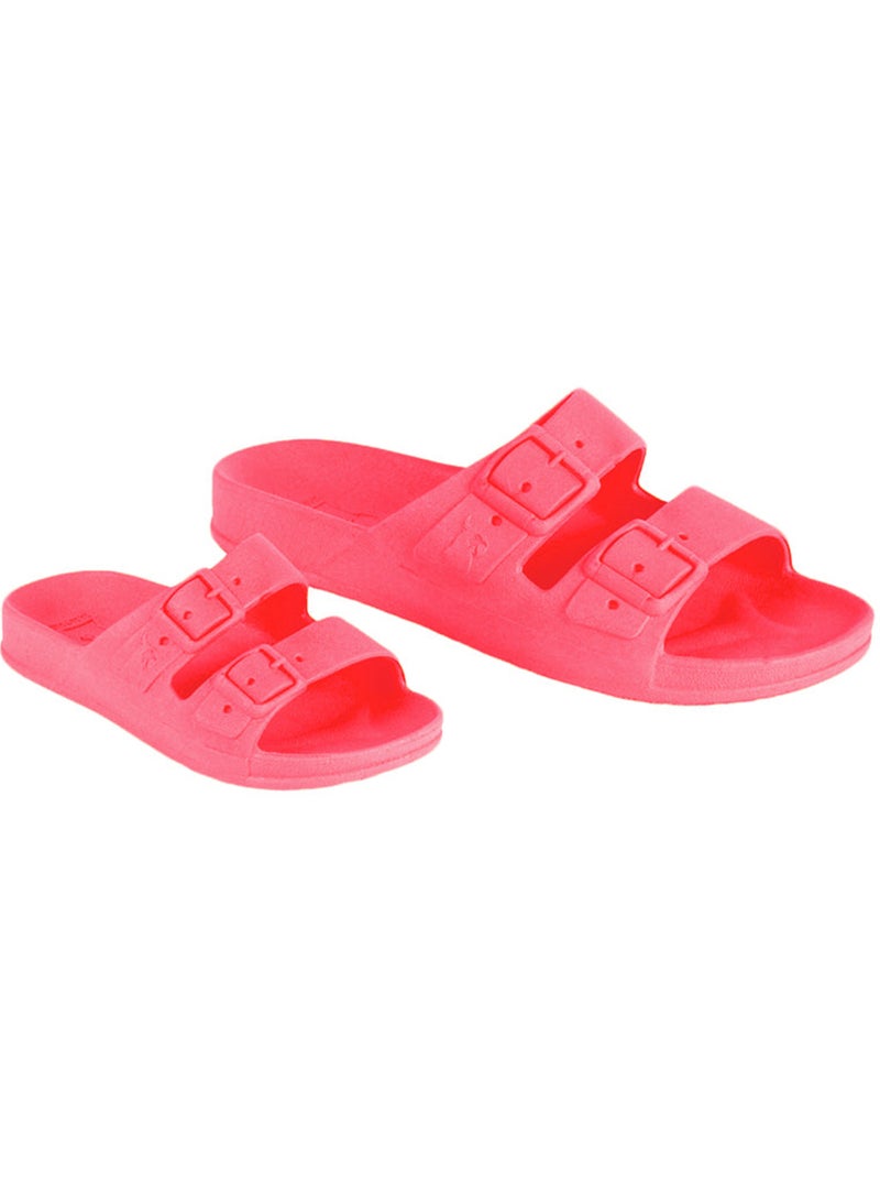 Sandales plates Enfant Rose fluo - Kiabi