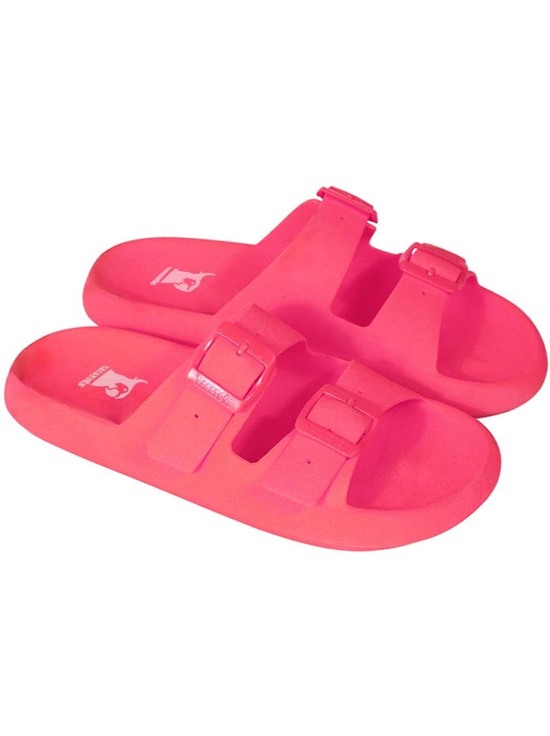 Sandales plates Enfant Rose fluo - Kiabi