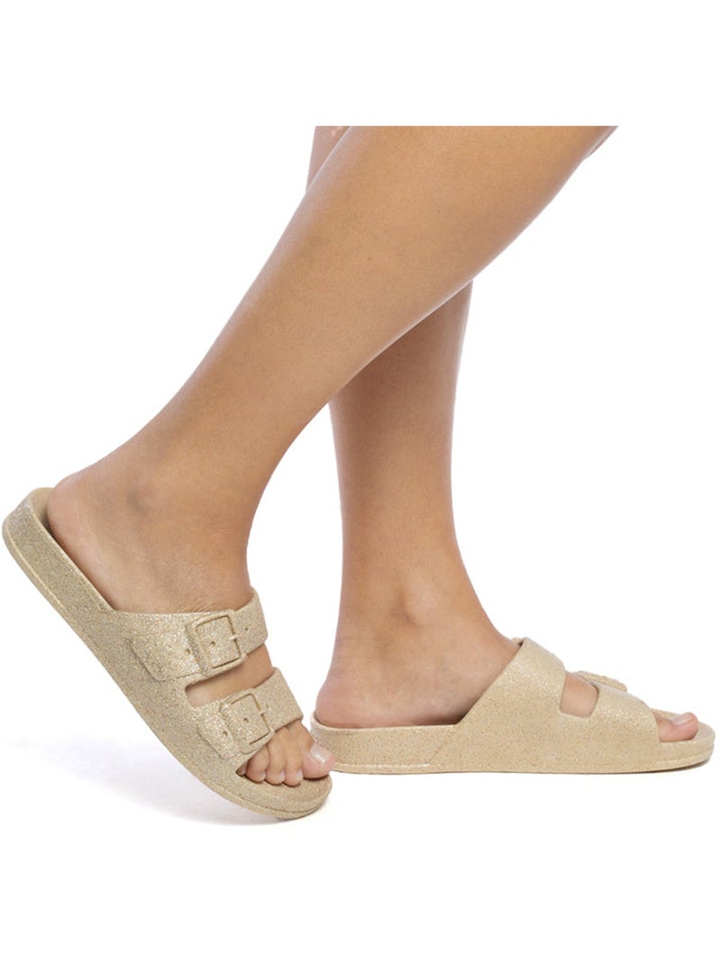 Sandales plates Enfant Sable - Kiabi