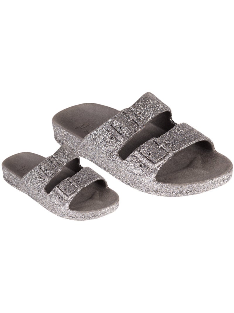 Sandales plates enfant trancoso Gris froid - Kiabi