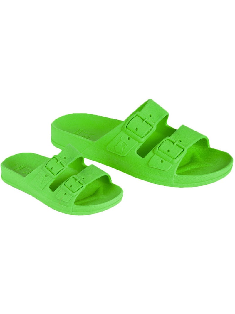 Sandales plates Enfant Vert fluo - Kiabi