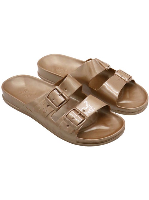 Sandales plates Femme ANJO METALLIC - Kiabi