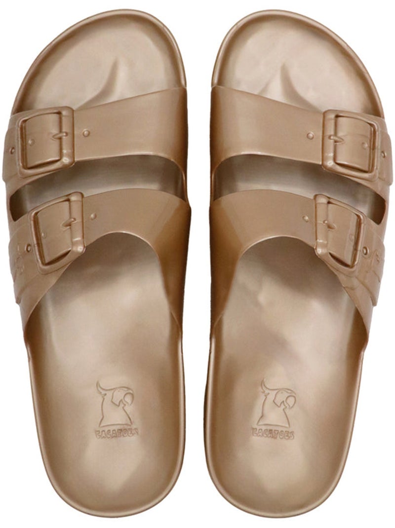 Sandales plates Femme ANJO METALLIC Cuivre - Kiabi