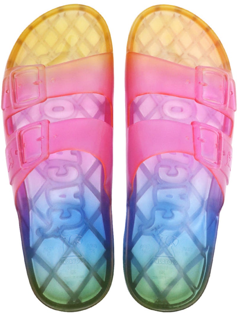 Sandales plates Femme ANJO MULTICO Multicolore - Kiabi