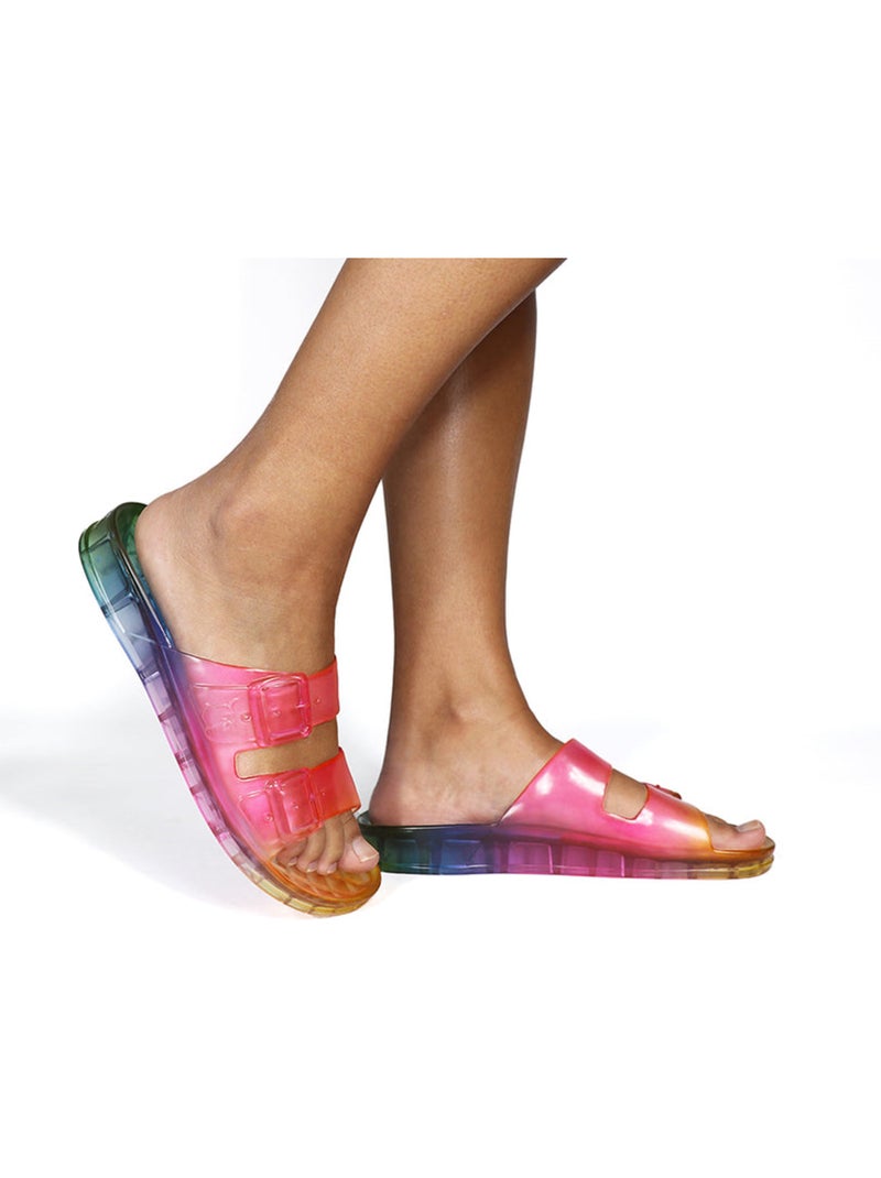 Sandales plates Femme ANJO MULTICO Multicolore - Kiabi