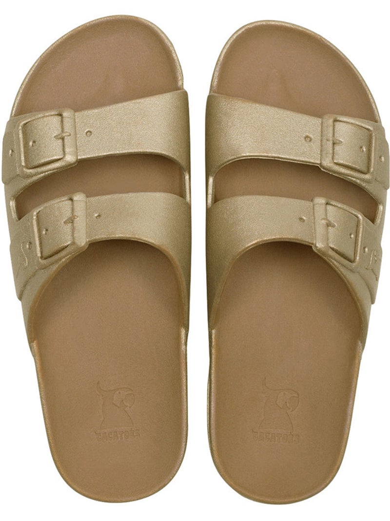 Sandales plates femme baleia Or - Kiabi