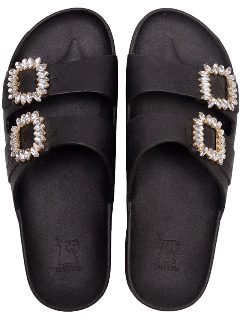 Sandales plates Femme BARRA Noir Noir - Kiabi