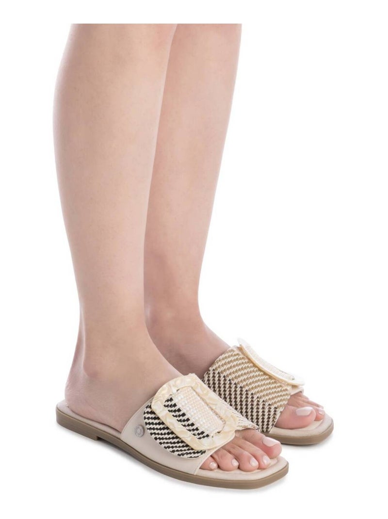 Sandales plates femme Beige - Kiabi