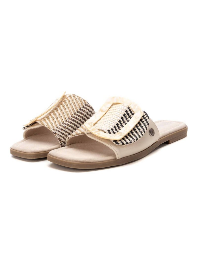 Sandales plates femme Beige - Kiabi
