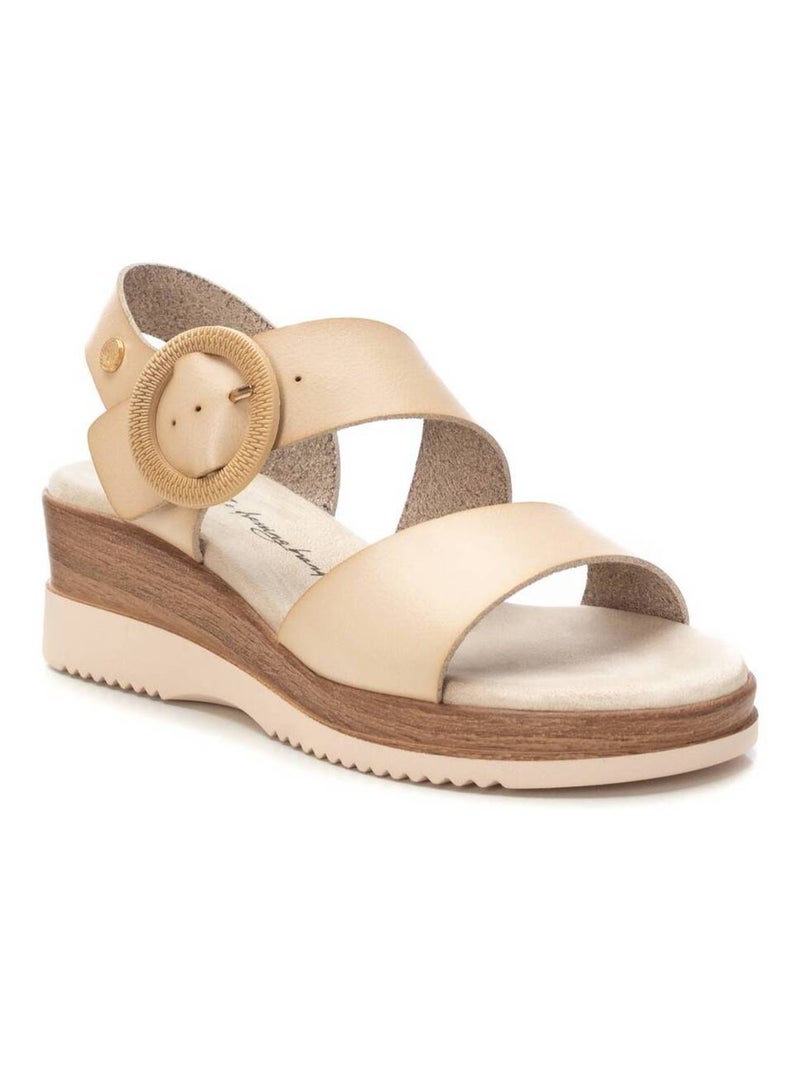 Sandales plates femme Beige - Kiabi