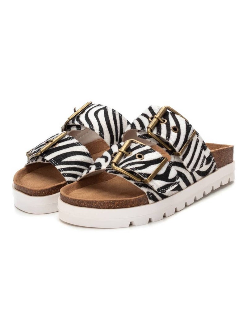 Sandales plates femme Blanc - Kiabi
