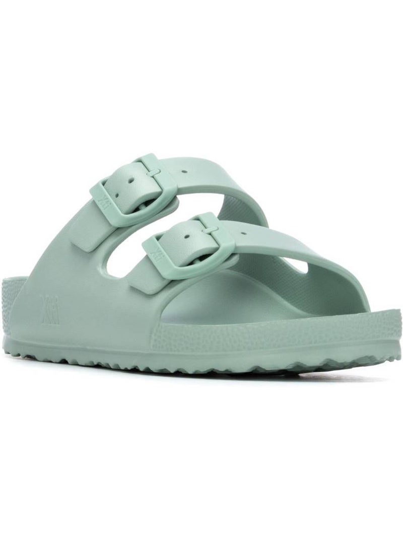 Sandales plates femme Bleu azur - Kiabi