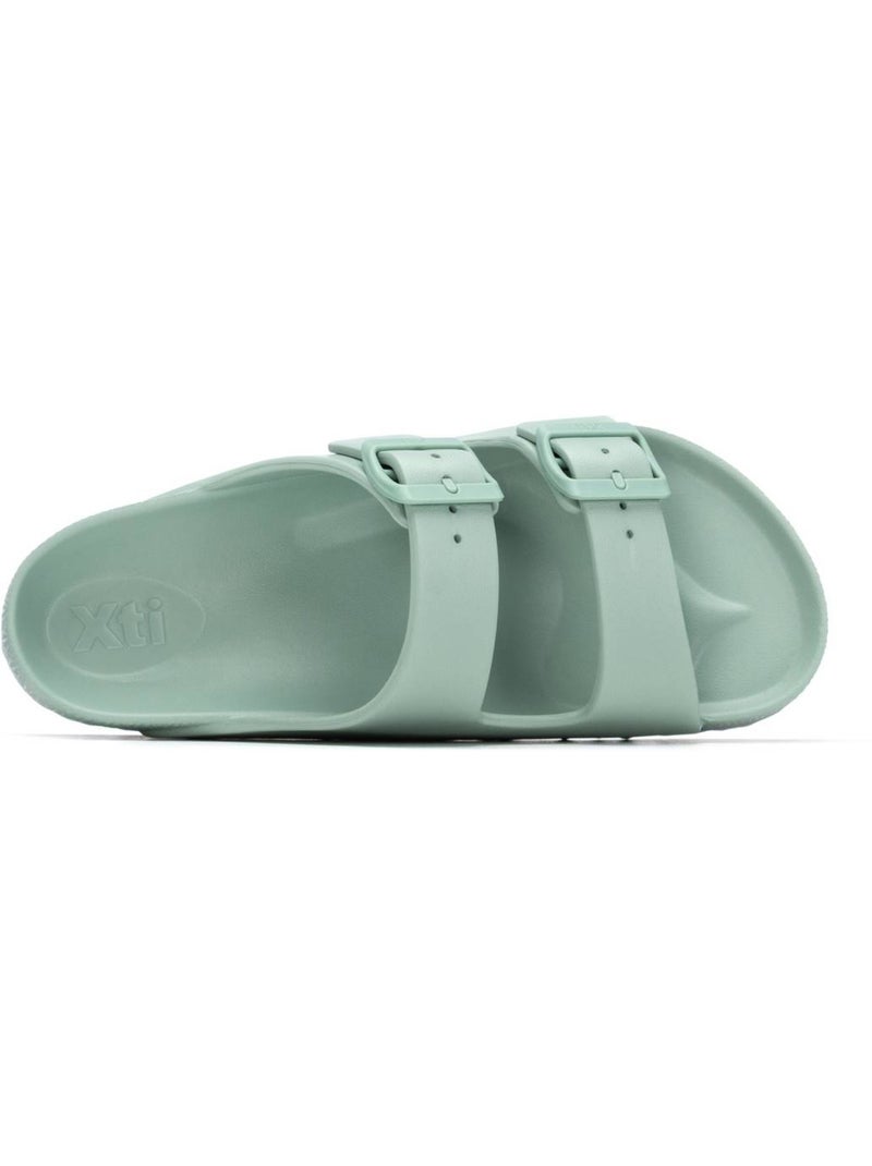 Sandales plates femme Bleu azur - Kiabi
