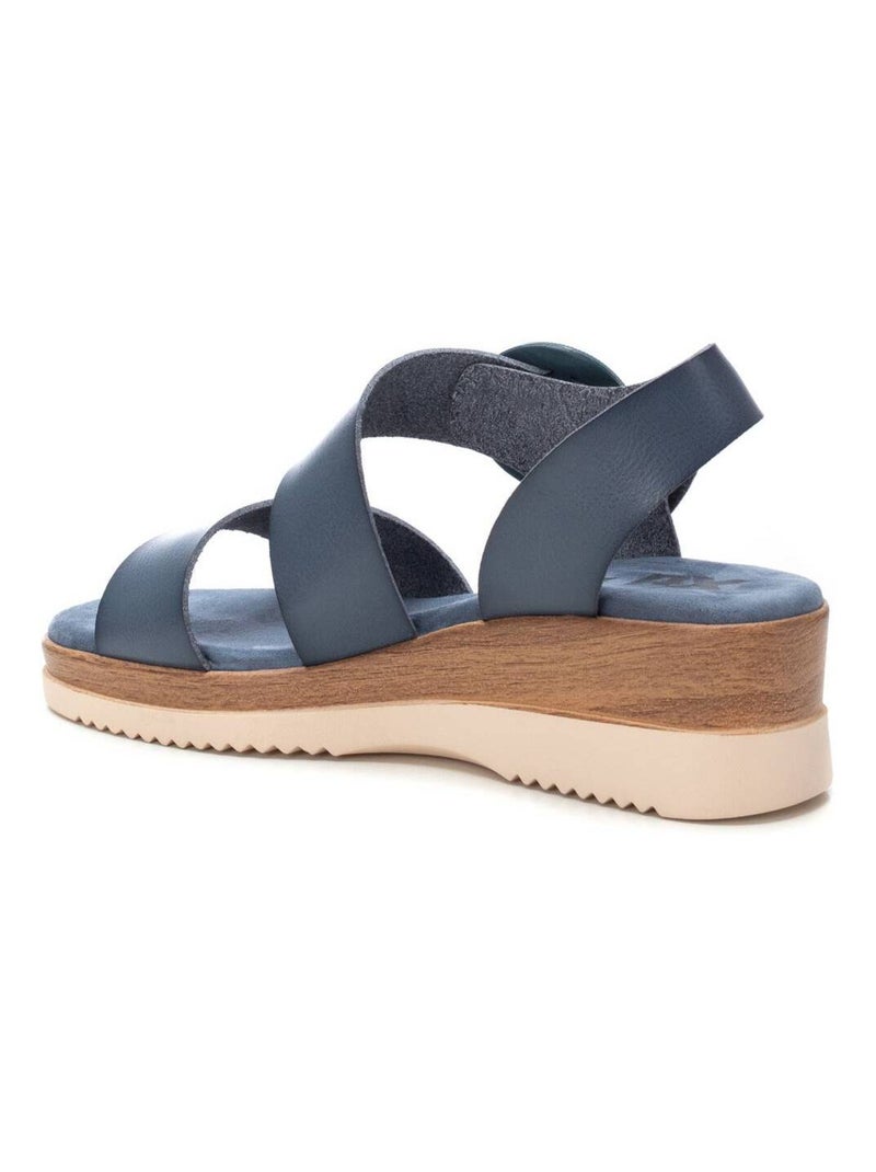 Sandales plates femme Bleu - Kiabi