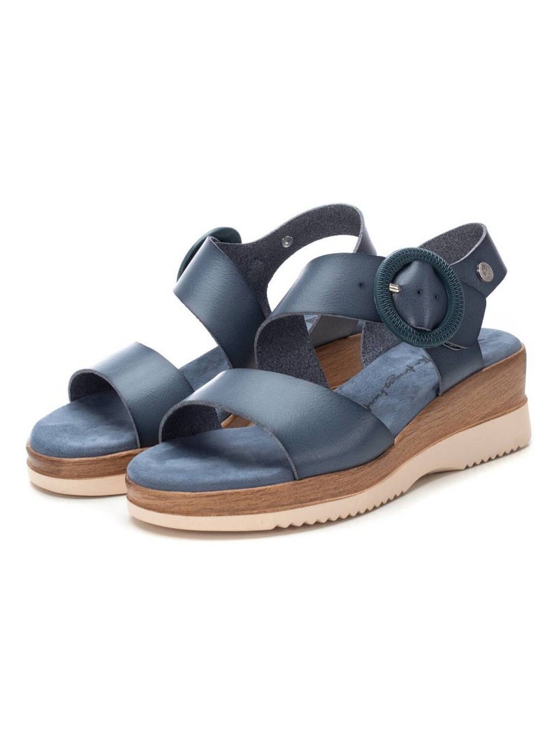 Sandales plates femme Bleu - Kiabi