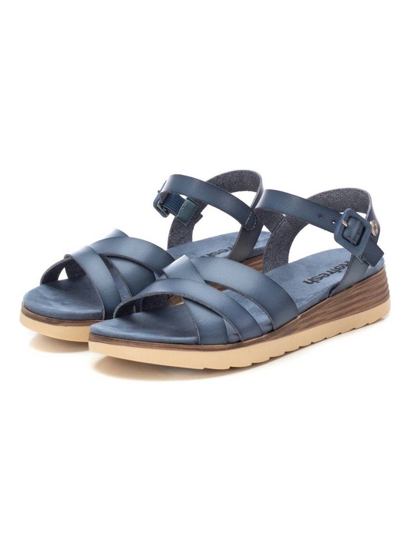 Sandales plates femme Bleu - Kiabi