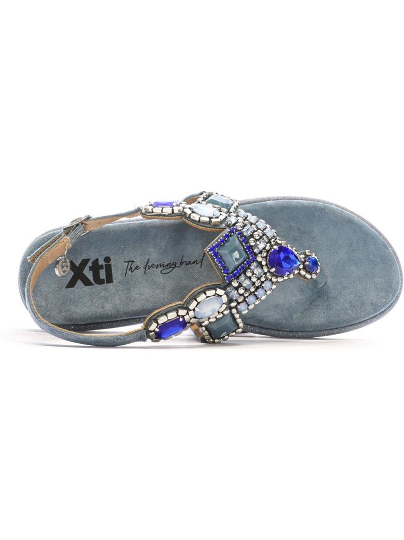 Sandales plates femme Bleu - Kiabi