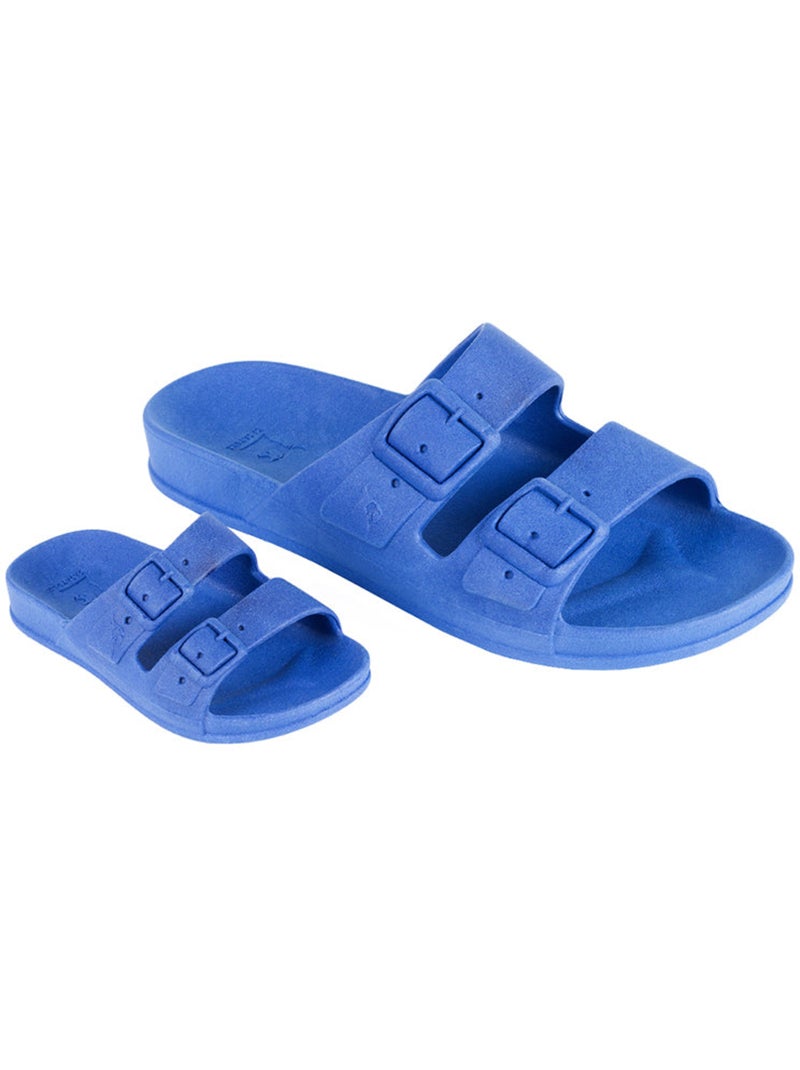 Sandales plates Femme Bleu roi - Kiabi