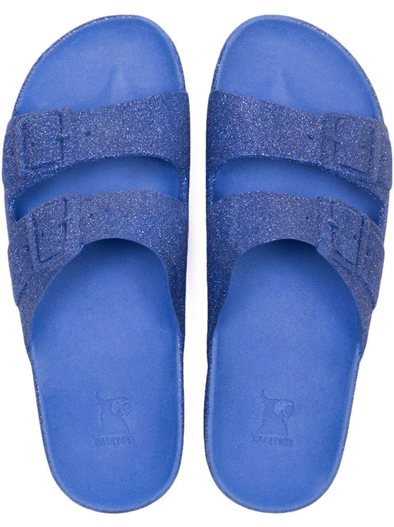 Sandales plates Femme Bleu roi - Kiabi