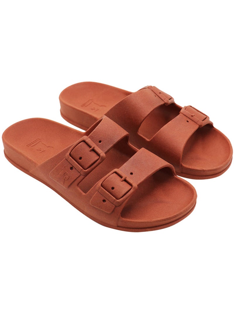 Sandales plates Femme Brique - Kiabi