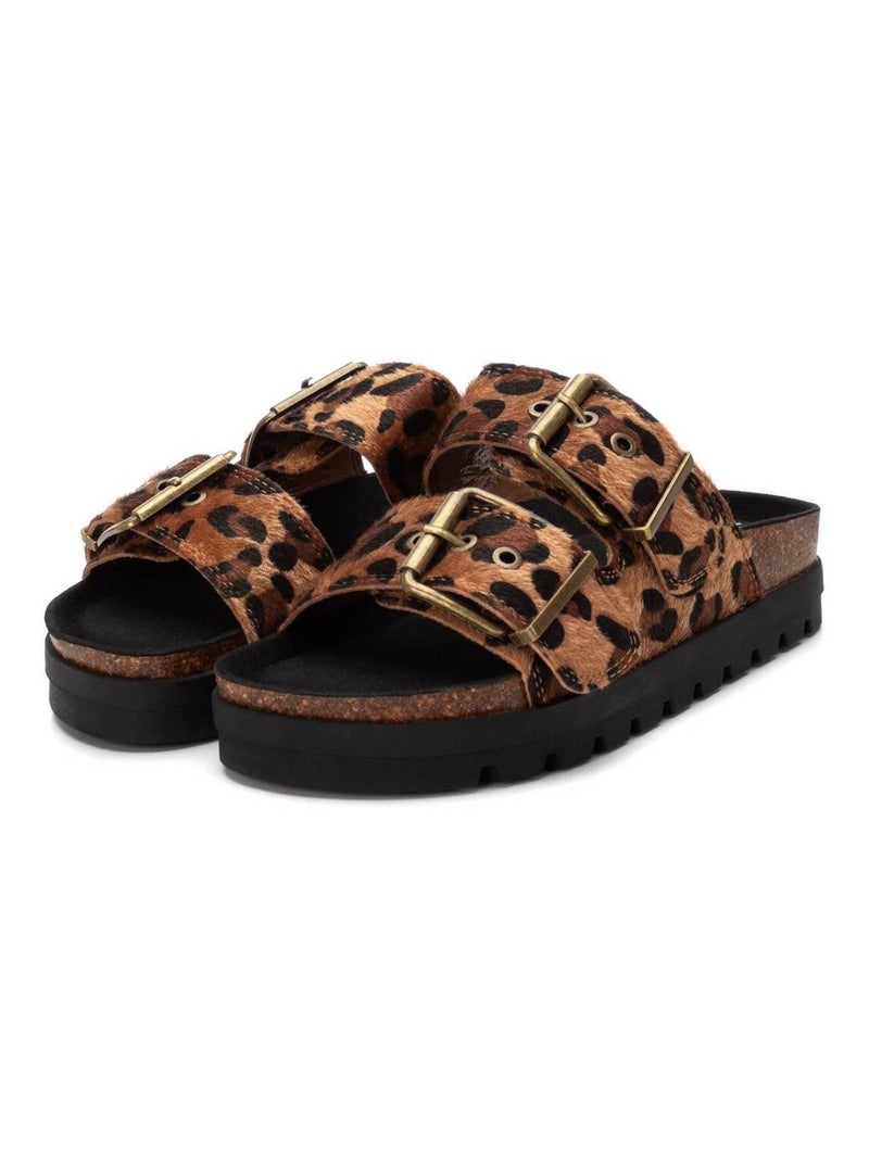 Sandales plates femme Camel - Kiabi