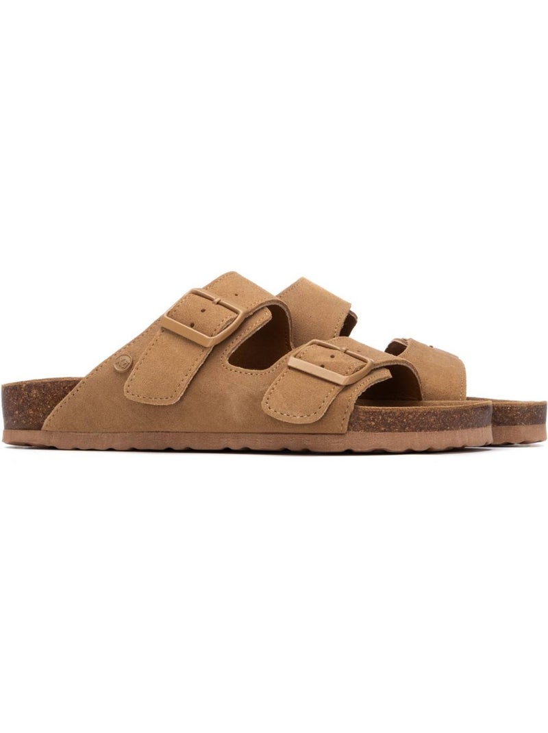 Sandales plates femme Camel - Kiabi