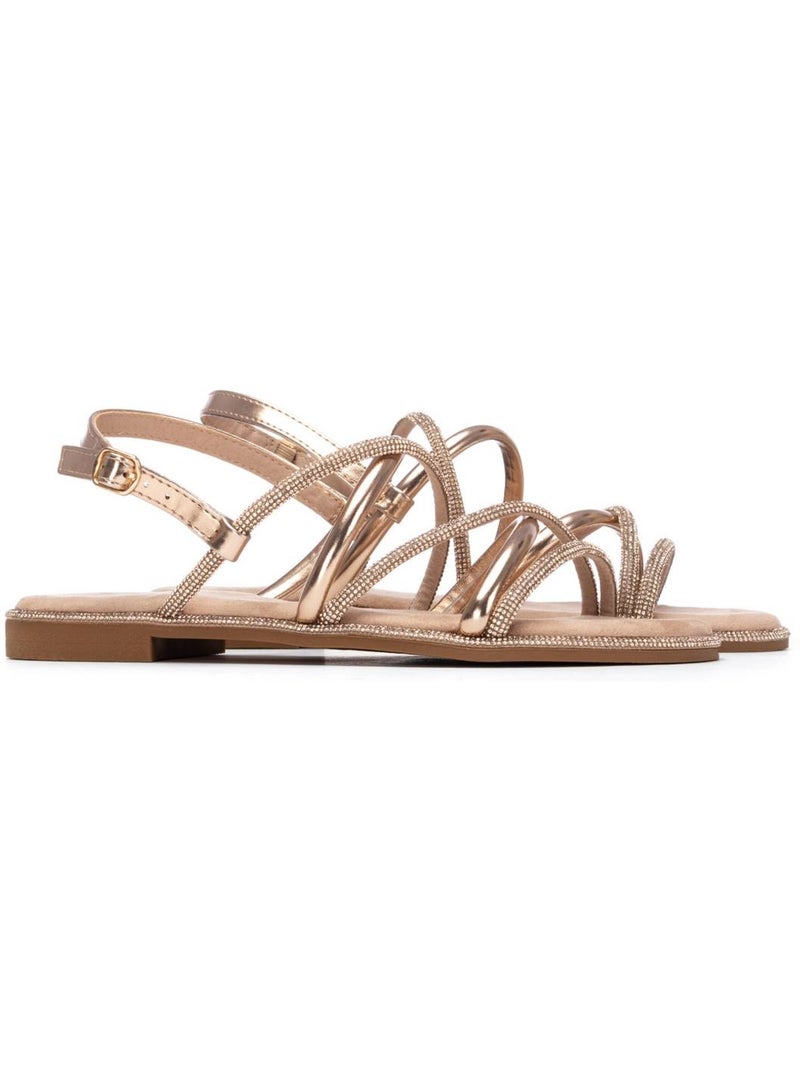 Sandales plates femme Crème - Kiabi