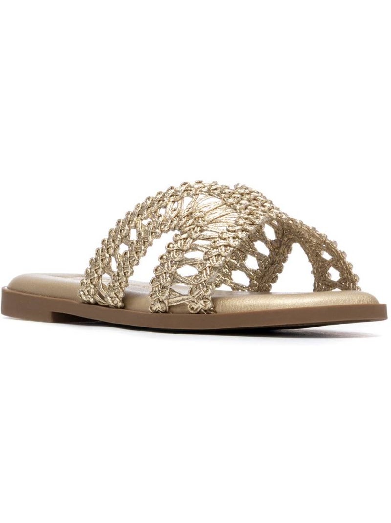 Sandales plates femme Doré/or - Kiabi