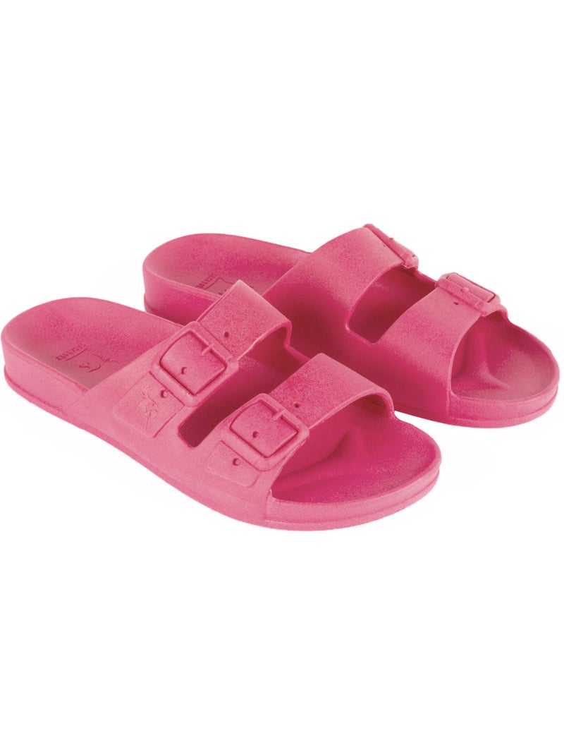 Sandales plates Femme Framboise - Kiabi