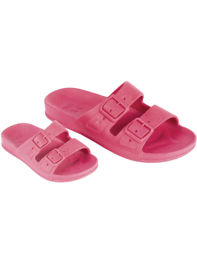 Sandales plates Femme Framboise - Kiabi