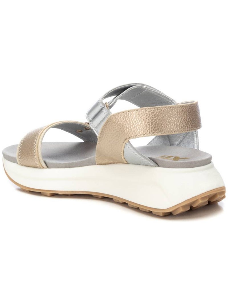 Sandales plates femme Gold - Kiabi