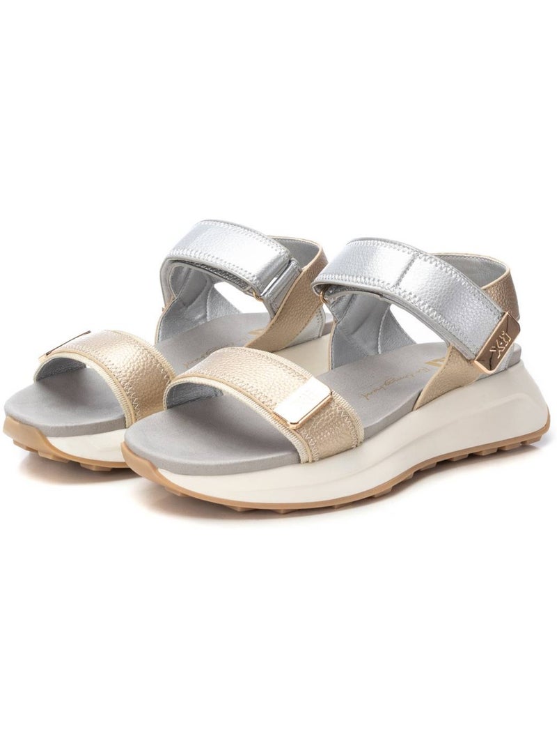 Sandales plates femme Gold - Kiabi
