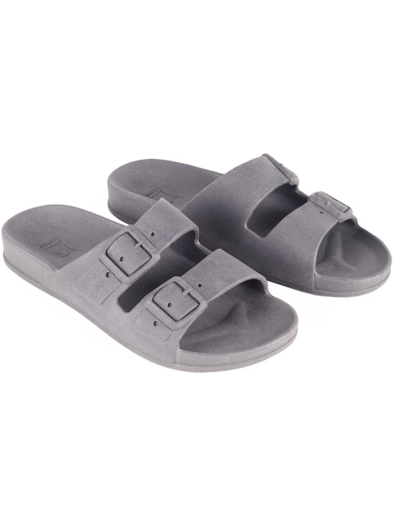 Sandales plates Femme Gris clair - Kiabi