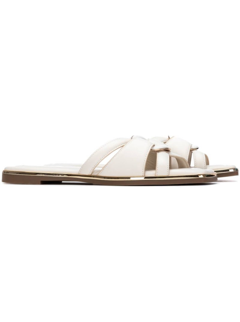 Sandales plates femme Gris - Kiabi