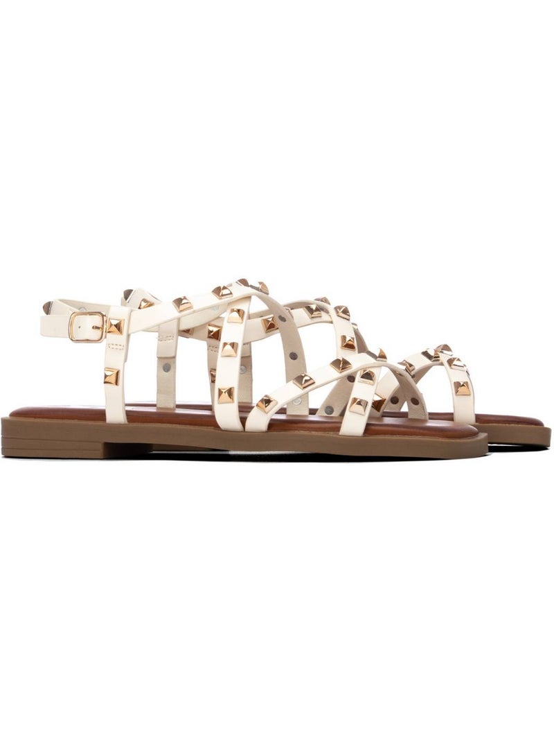Sandales plates femme Gris - Kiabi