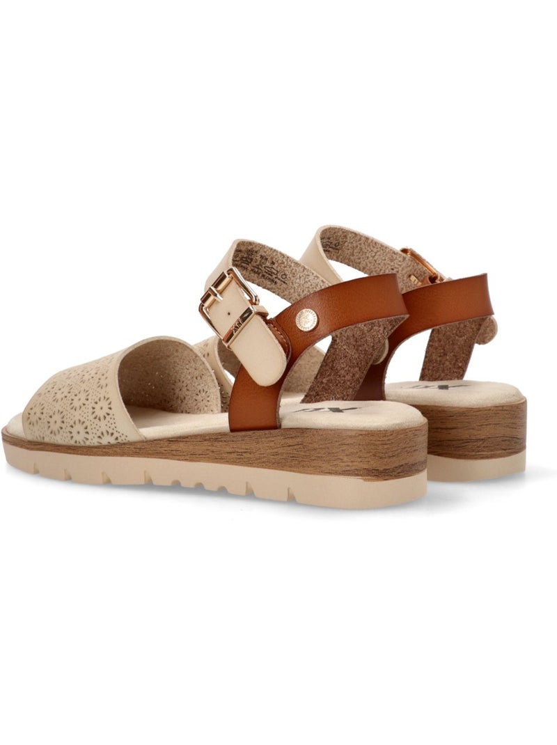 Sandales plates femme Gris perle - Kiabi