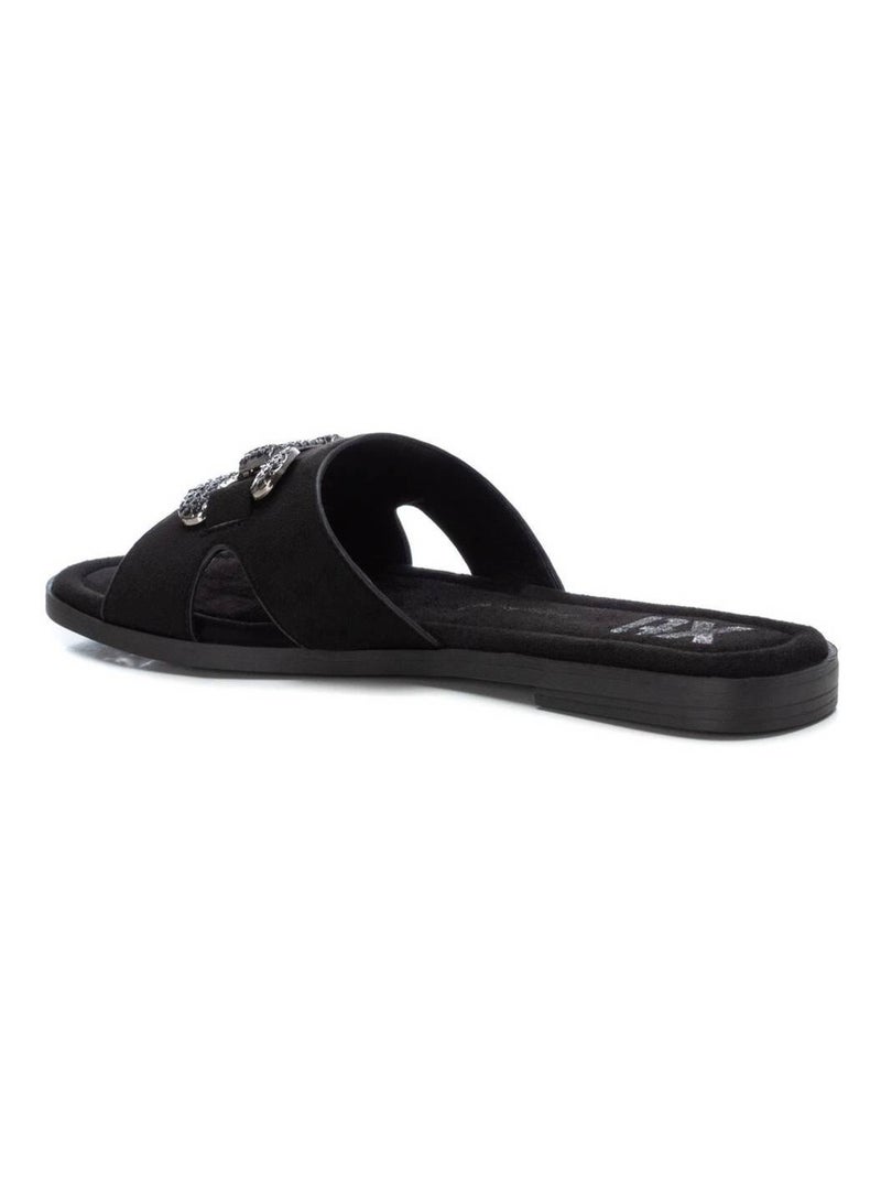 Sandales plates femme Noir - Kiabi