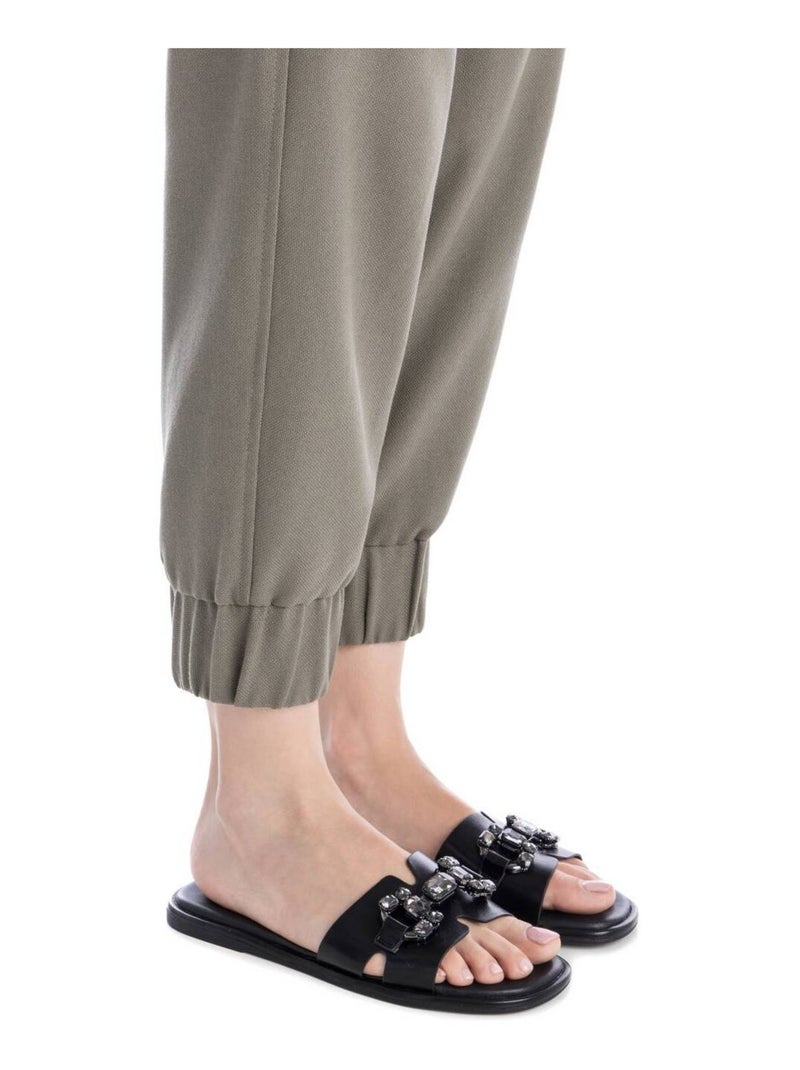 Sandales plates femme Noir - Kiabi